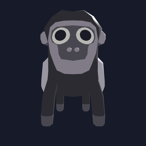 Colobus — a low-poly black-and-white monkey companion