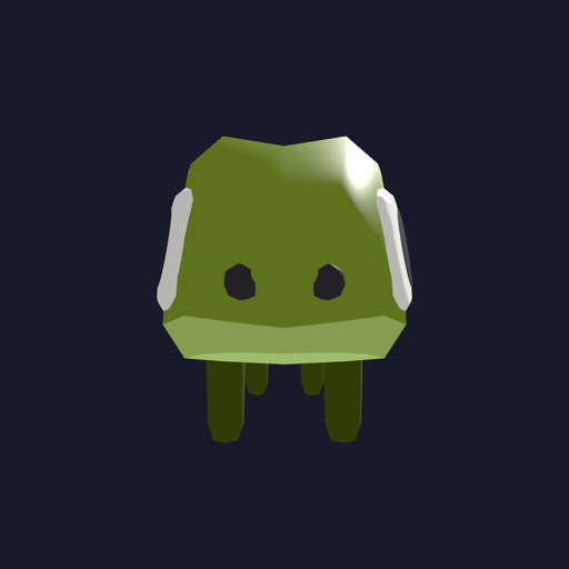 Gecko — a low-poly green gecko companion